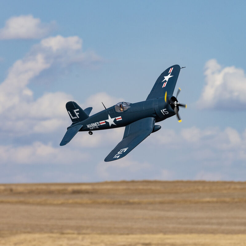 F4U-4 Corsair 1.2m BNF Basic with AS3X and SAFE Select - EFL18550