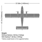 E-Flite DHC-6 Twin Otter 1.4m BNF Basic with AS3X+ and SAFE Select