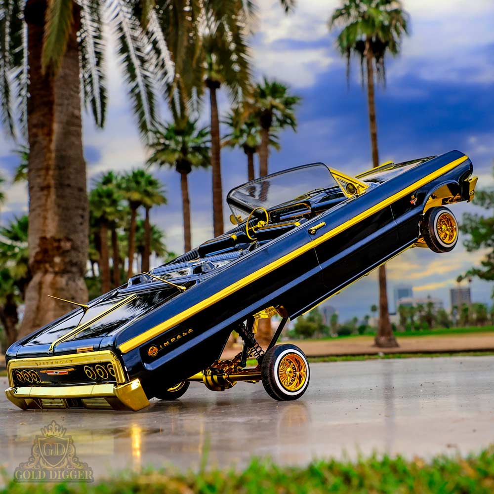 Redcat SixtyFour RC Car - Gold Digger - Special Edition 1:10 1964 Chevrolet Impala Hopping Lowrider