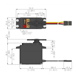 HITEC - High Voltage Karbonite Gear 24T Digital Sport Servo