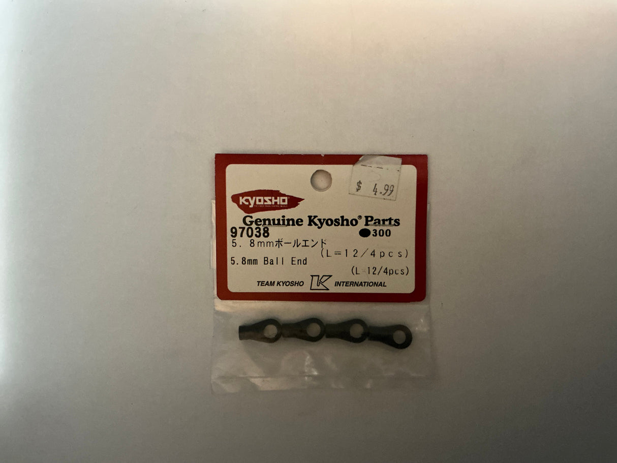 KYOSHO 5.8mm Ball End (L 12/4pcs) 97038