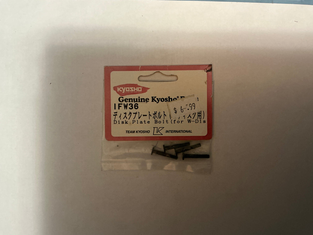 KYOSHO Disk Plate Bolt (for W-Dis) IFW36