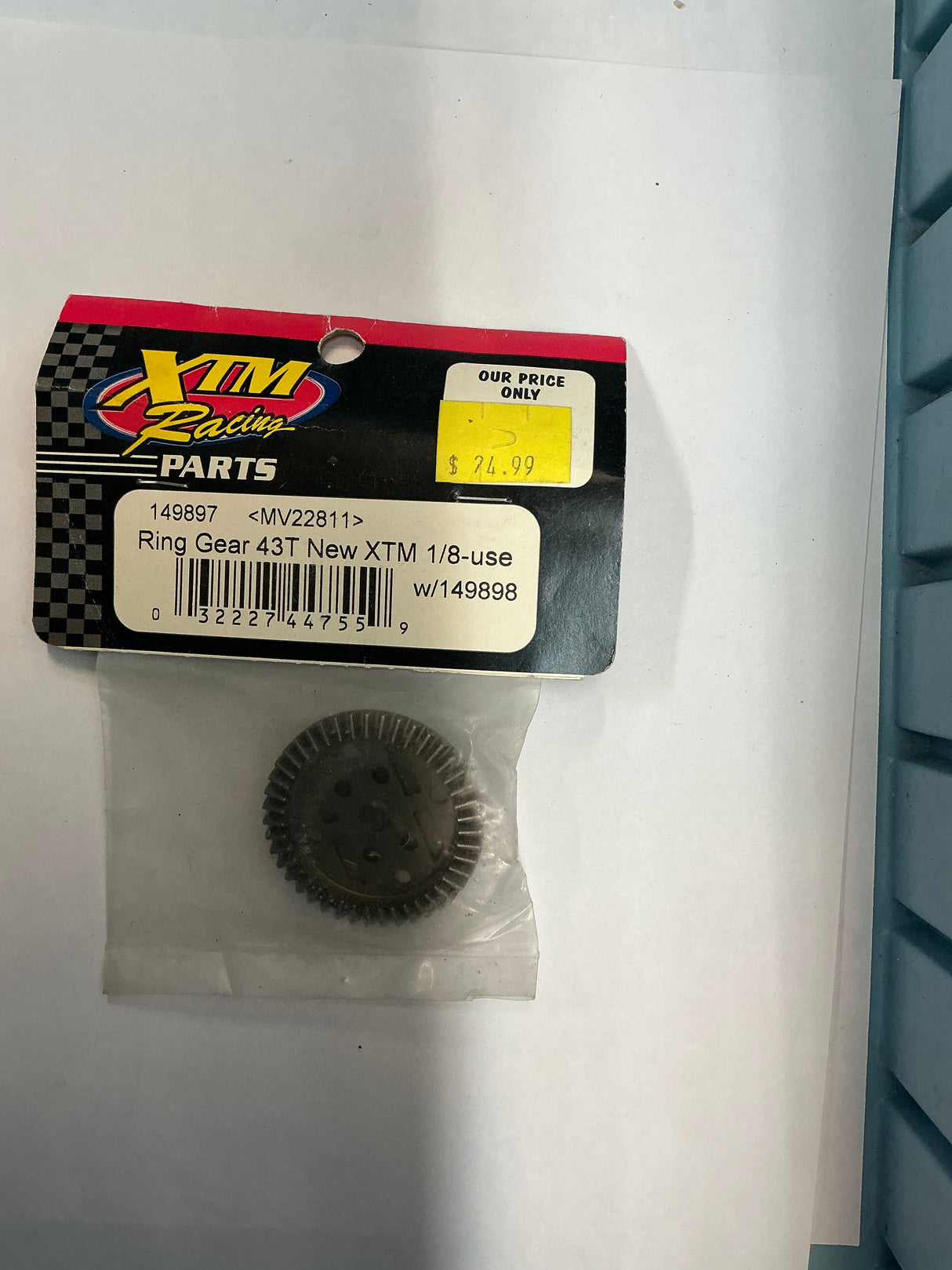 XTM Racing Ring Gear 43T New XTM 1/8-use w/149898 149897