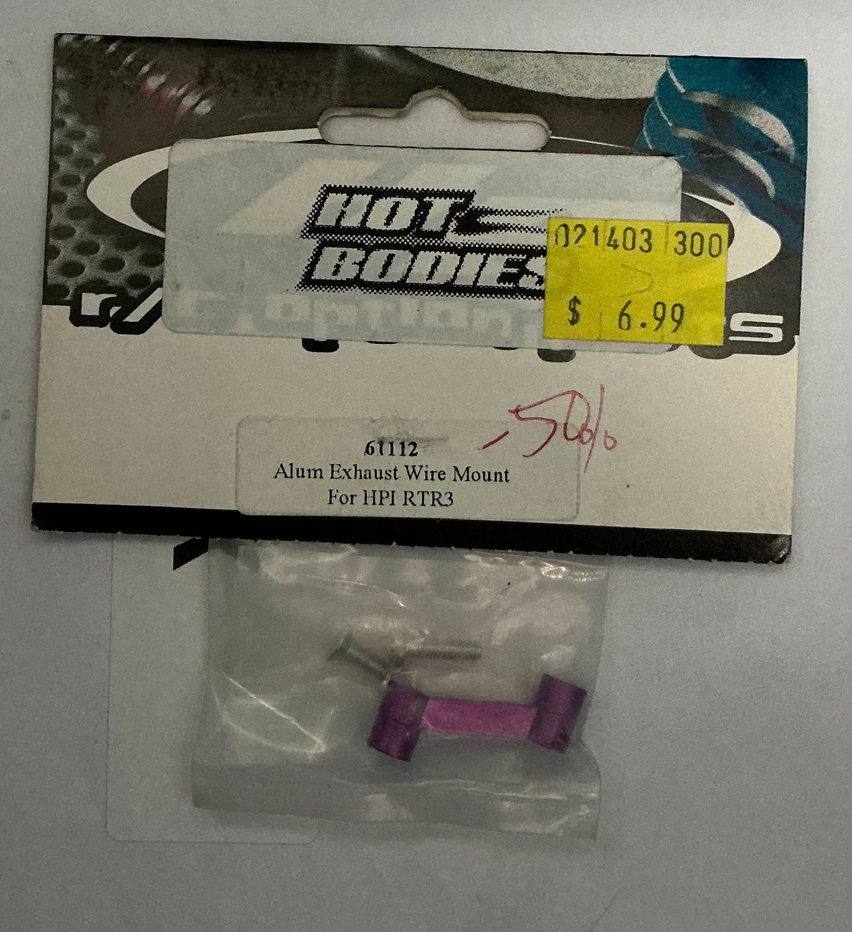 HOT BODIES Alum Exhaust Wire Mount For HPI RTR3 61112