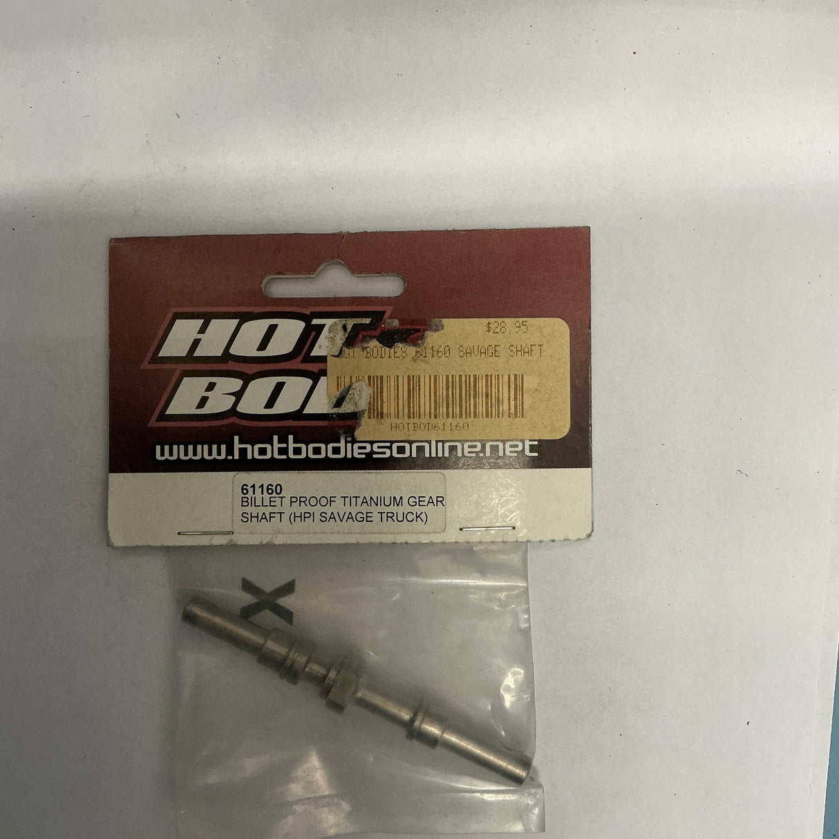 HOT BODIES Billet Proof Titanium Gear Shaft (HPI Savage Truck) 61160