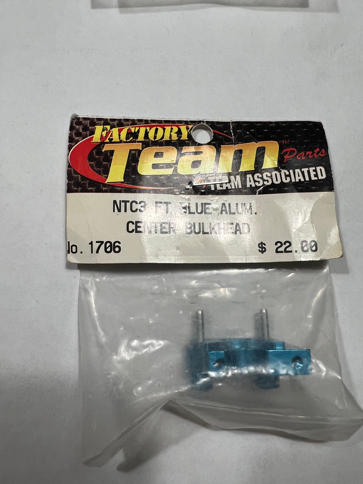 NTC3 FT BLUE ALUM CENTER BULKHEAD-ASC1706
