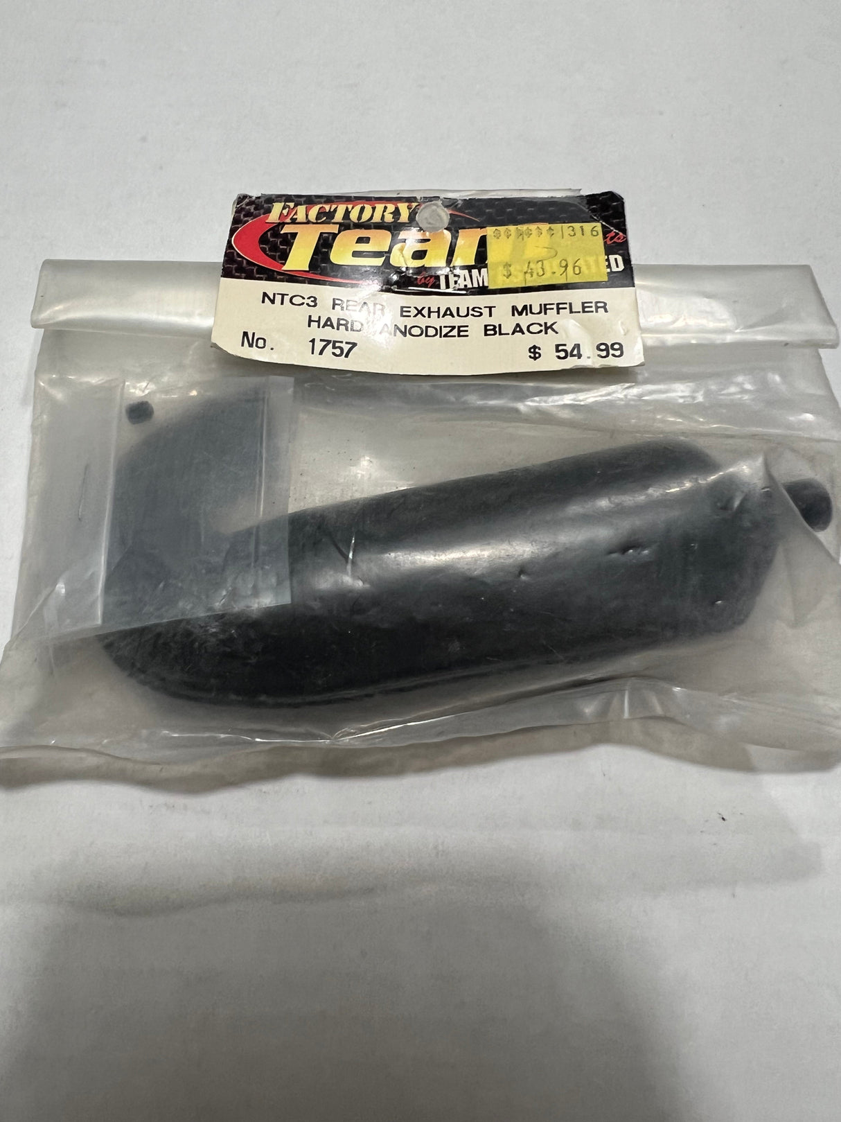 NTC3 REAR EXHAUST MUFFLER HARD AODIZE BLACK-ASC1757
