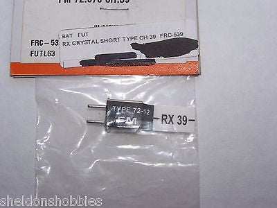 FUTABA CRYSTAL SHORT TYPE (FM 72.570) RX CHANNEL 39 #FRC-539