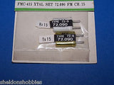 FUTABA CRYSTAL SET (FM 72.090) TX/RX CHANNEL15 #FMC-415