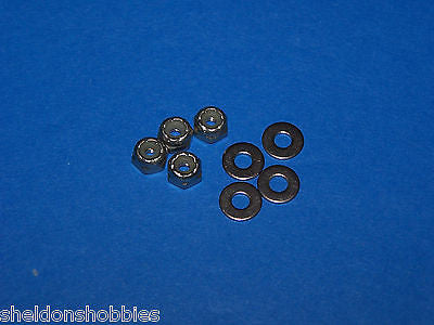 PRATHER STAINLESS STEEL NUTS & WASHERS 4-40 (8) #4088