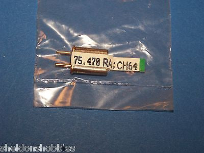 HITEC 75mHz AM SINGLE CONVERSION RECEIVER CRYSTAL (75.470) CH. 64 #6647564