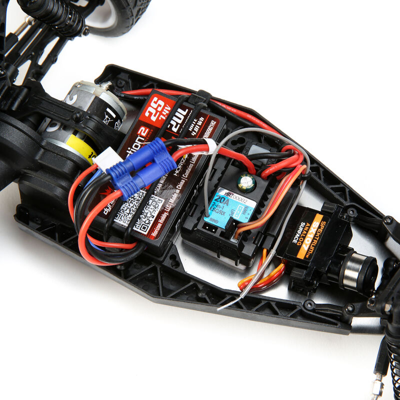 1/16 Mini-B 2WD Buggy Brushed RTR, Blue/White - LOS01016T1
