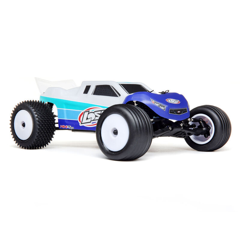 1/18 Mini-T 2.0 2WD Stadium Truck Brushless RTR, Red - LOS01019T2