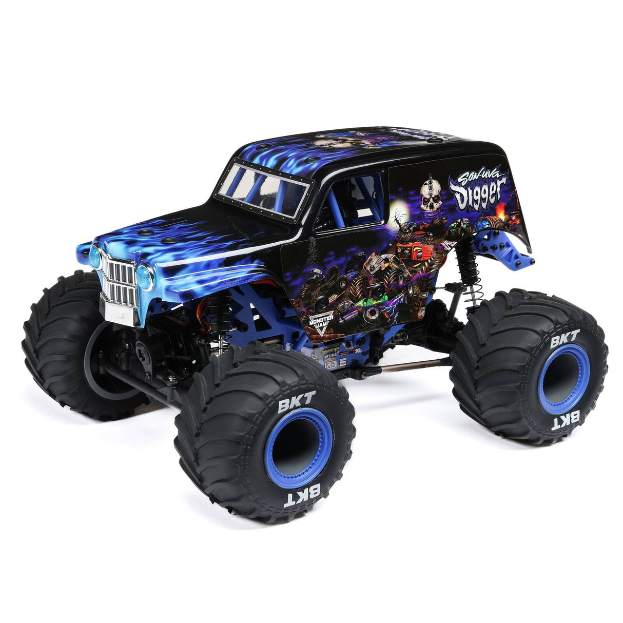 1/18 Mini LMT 4X4 Brushed Monster Truck RTR, Son-Uva Digger Item No. Losi - LOS01026T2