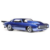 1/10 '69 Camaro 22S 2WD No Prep Drag Car Brushless RTR, Blue - LOS03035T2