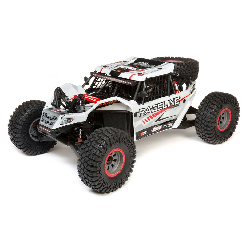 1/6 Super Rock Rey V2 4WD Rock Racer Brushless RTR White - LOS05016V2T1