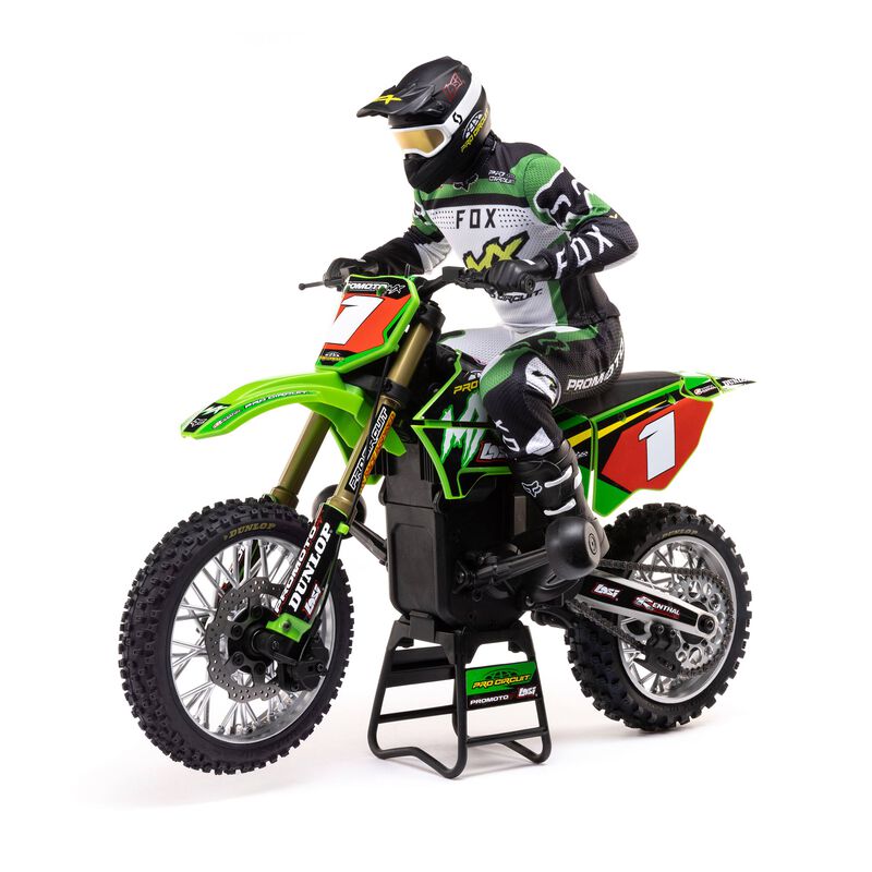 Losi 1/4 Promoto-MX Motorcycle RTR with Battery and Charger, Pro Circuit - LOS06002