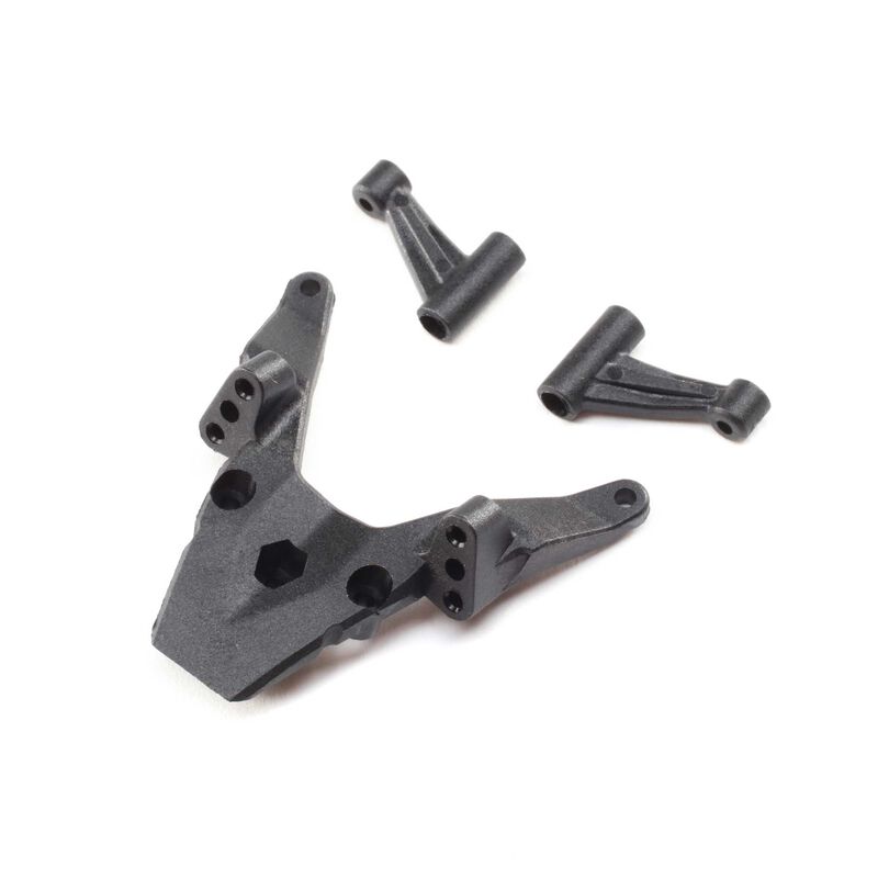 FR Bulkhead / FR Brace Left Right  Mini-T 2.0 Mini-B - LOS211011