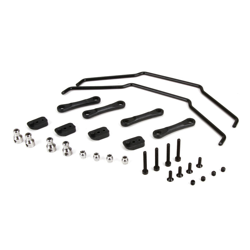 LOS254013 Front &amp; Rear Sway Bar kit: 1:5 4wd DBXL