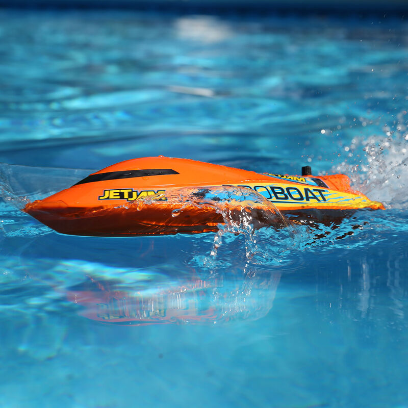 Jet Jam 12 Self-Righting Pool Racer Brushed RTR White - PRB08031T2