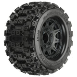 1/10 Badlands MX28 Fr/Rr 2.8" MT Tires Mounted 12mm Blk Raid (2) - PRO1012510