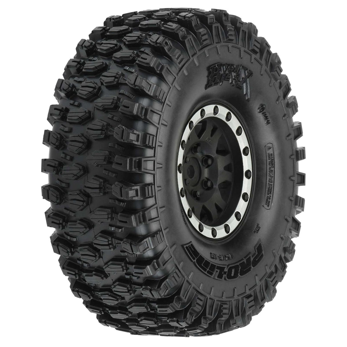 Pro-Line Racing  1/10 Hyrax Predator F/R 1.9" Mounted 12mm Blk/Slvr Impulse (2) - PRO1012812