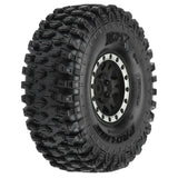 Pro-Line Racing  1/10 Hyrax Predator F/R 1.9" Mounted 12mm Blk/Slvr Impulse (2) - PRO1012812