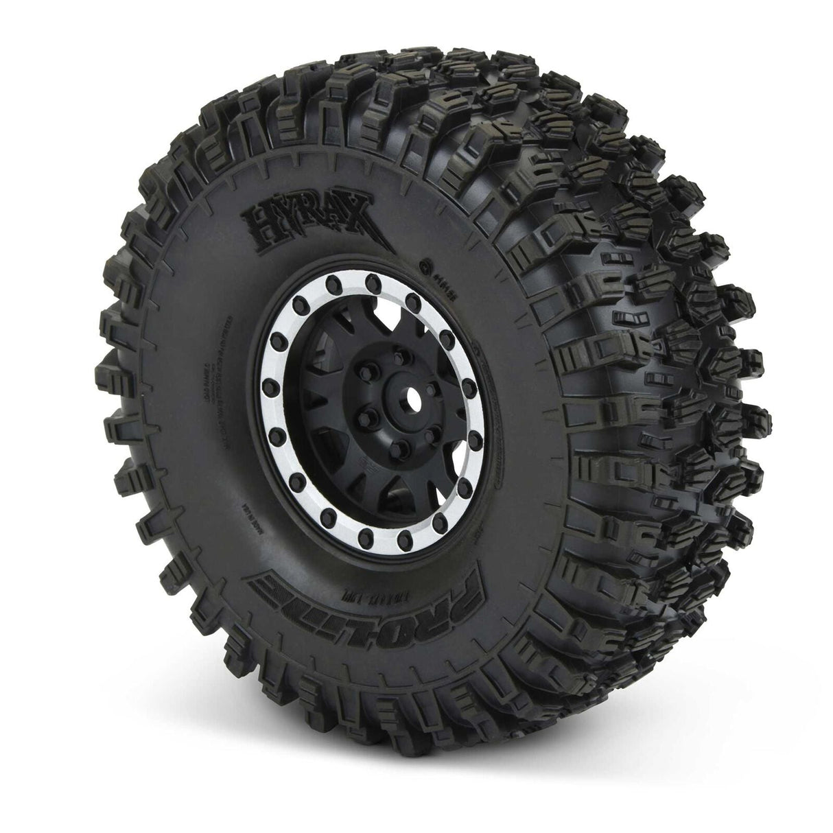 Pro-Line Racing  1/10 Hyrax Predator F/R 1.9" Mounted 12mm Blk/Slvr Impulse (2) - PRO1012812