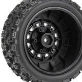 1/10 Badlands MX M2 Fr/Rr 2.2"/3.0" SC Mounted 12mm Blk Raid (2) - PRO1015610