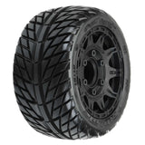 1/10 Street Fighter LP Fr/Rr 2.8" MT Tires Mounted 12mm Blk Raid (2) - PRO1016110