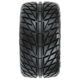1/10 Street Fighter LP Fr/Rr 2.8" MT Tires Mounted 12mm Blk Raid (2) - PRO1016110