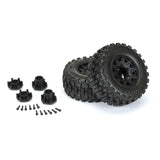 1/10 Badlands MX28 BELTED F/R 2.8" MT Tres Mounted 12mm Blk Raid (2) - PRO1017410