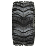 1/6 Masher X HP BELTED Fr/Rr 5.7" MT Tires Mounted 24mm Black Raid (2) - PRO1017610