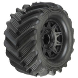 1/10 Demolisher Front/Rear 2.8" MT Tires Mounted 12mm Blk Raid (2) - PRO1019610