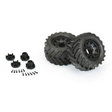 1/10 Demolisher Front/Rear 2.8" MT Tires Mounted 12mm Blk Raid (2) - PRO1019610