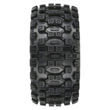 1/6 Badlands MX57 Front/Rear 5.7” Tires Mounted on Raid 8x48 Removable 24mm Hex Wheels (2): Black - PRO1019811