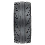 1/8 Vector S3 Front/Rear 35/85 2.4" Belted Mounted Tires, 14mm Gray: Vendetta - PRO1020410