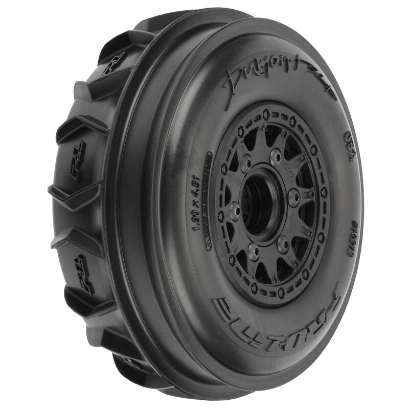 1/10 Dumont Fr Paddle/Rib 2.2"/3.0" SC Mounted 12mm Black Raid (2) - PRO1021210
