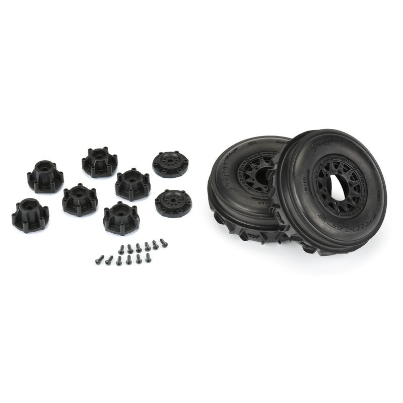 1/10 Dumont Fr Paddle/Rib 2.2"/3.0" SC Mounted 12mm Black Raid (2) - PRO1021210