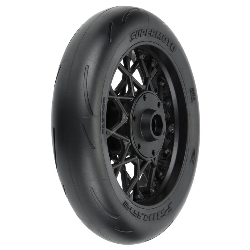 1/4 Supermoto S3 Motorcycle Front Tire MTD Black (1): PROMOTO-MX - PRO1022210
