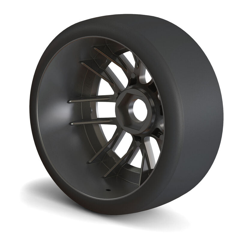 1/7 Goodyear NASCAR Cup F/R Belted MTD 17mm Gunmetal: Infraction 6S - PRO1023311