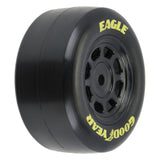 Pro-Line 1/12 Goodyear Eagle Truck/Retro Tire F/R MTD Blk Wheels (4)