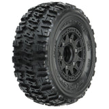 1/10 Trencher X Front/Rear 2.2"/3.0" SC Mounted 12mm Black Raid (2) - PRO119010