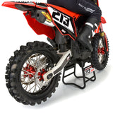 Pro-Line Racing 1/4 Pro-Spec Aluminum V2 Bead Rear Wheel Black/Red (1): Promoto-MX