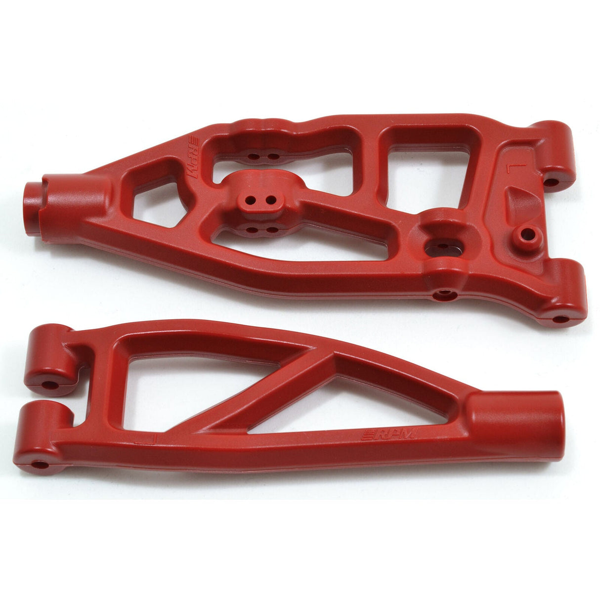 Front Left Upper & Lower A-arms: ARRMA V5 6S BLX & EXB Trucks, Red - RPM81579