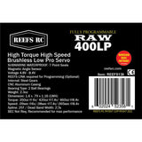 RAW 400 Standard Digital Metal Gear Waterproof Programmable Servo, Silver - SEHREEFS136