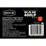 RAW 400 Standard Digital Metal Gear Waterproof Programmable Servo, Black - SEHREEFS137
