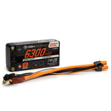 7.6V 6300mAh 2S 120C Smart Pro Race Shorty Hardcase LiHV Battery: Tubes, 5mm -  SPMX632S120HT