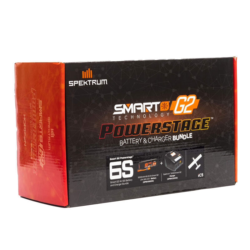 Smart Powerstage Air Bundle 5000mAh 6S G2 LiPo Battery S1400 Charger - SPMXPSA6