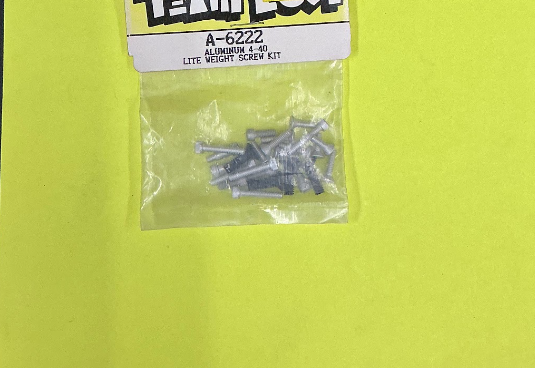 A-6222 ALUMINUM 4-40 LE WET SCREW KIT